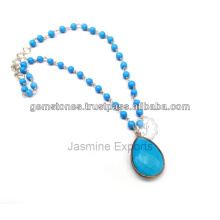 Beautiful Semi Precious Gemstone Beaded Necklace Jewelries available in Wholesale Price